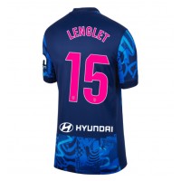 Camiseta Atletico Madrid Clement Lenglet #15 Tercera Equipación Replica 2024-25 para mujer mangas cortas